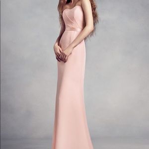 White by Vera Wang Bridesmaid gown with lace back